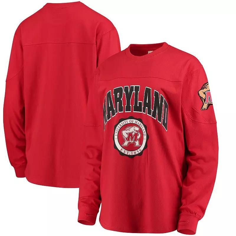 Womens Maryland Terrapins Edith Long Sleeve T-Shirt Product Image