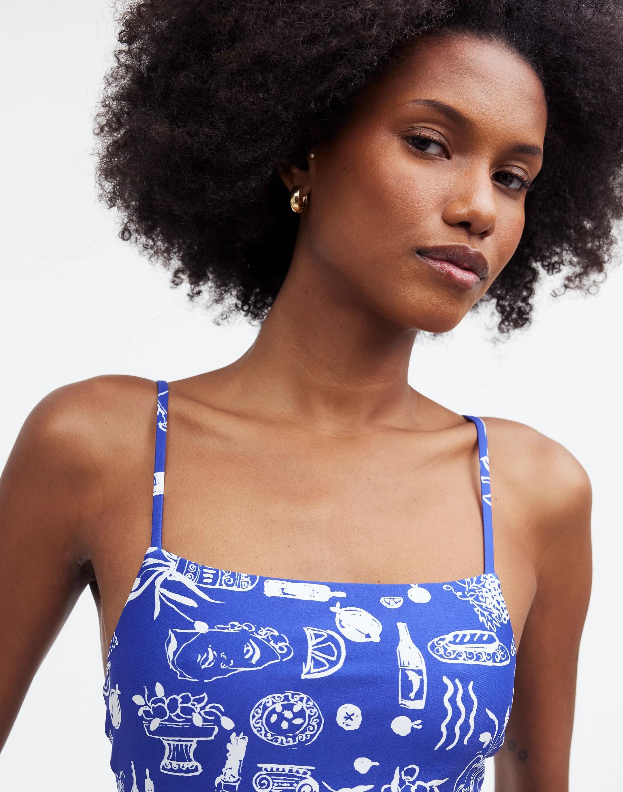 Madewell x Lisa Says Gah! Square-Neck One-Piece Swimsuit Product Image