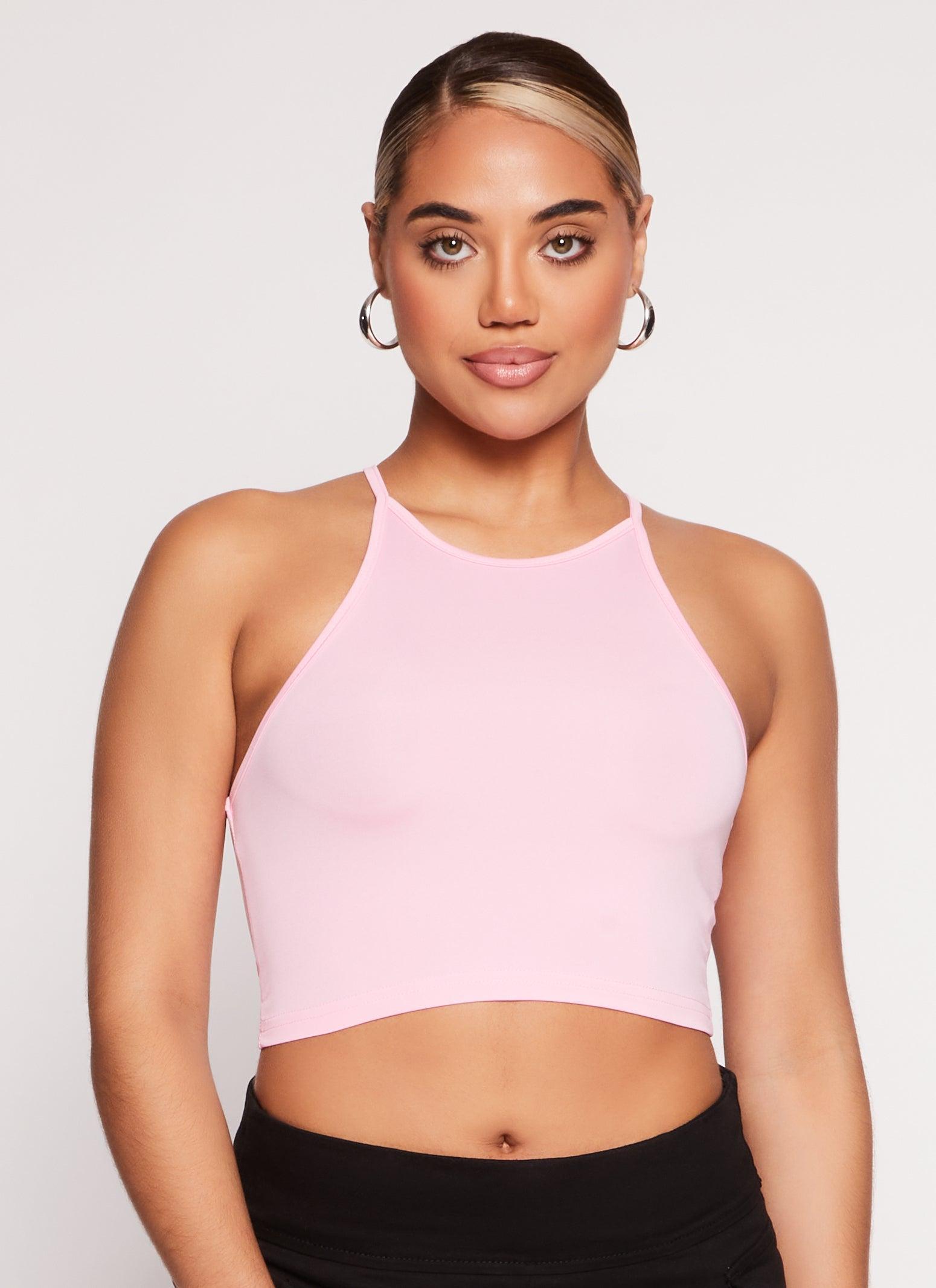 Womens Daisy High Neck Cropped Cami Product Image