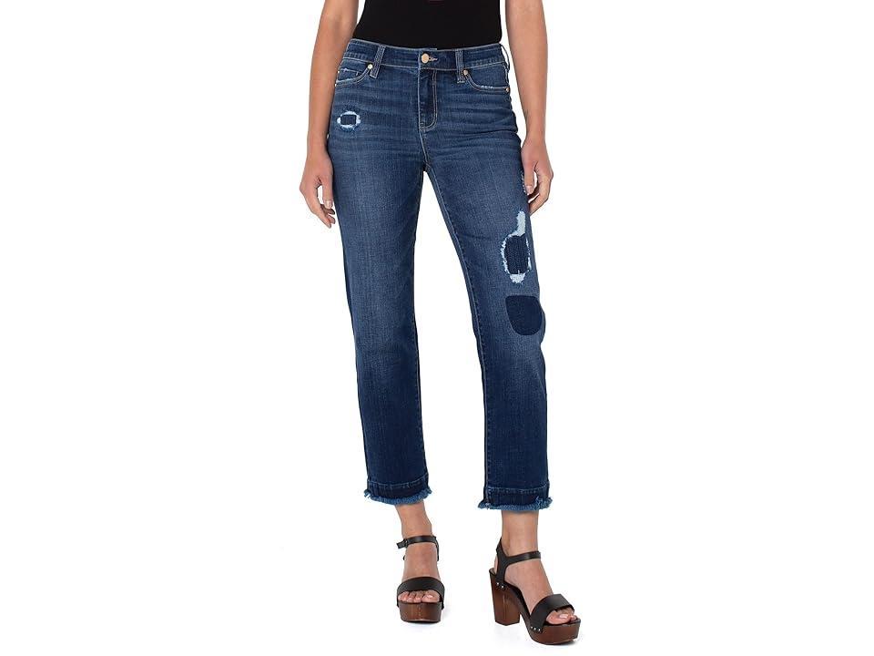 Liverpool Kennedy Crop Straight in Haight (Haight) Women's Jeans Product Image