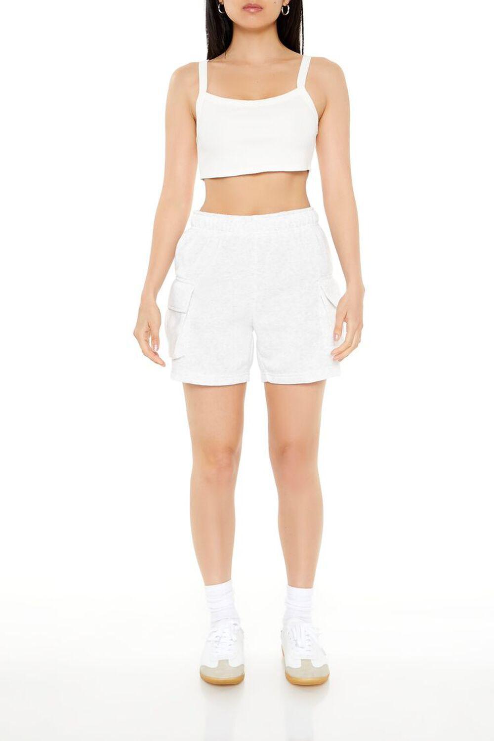 Fleece Cargo Sweatshorts | Forever 21 Product Image