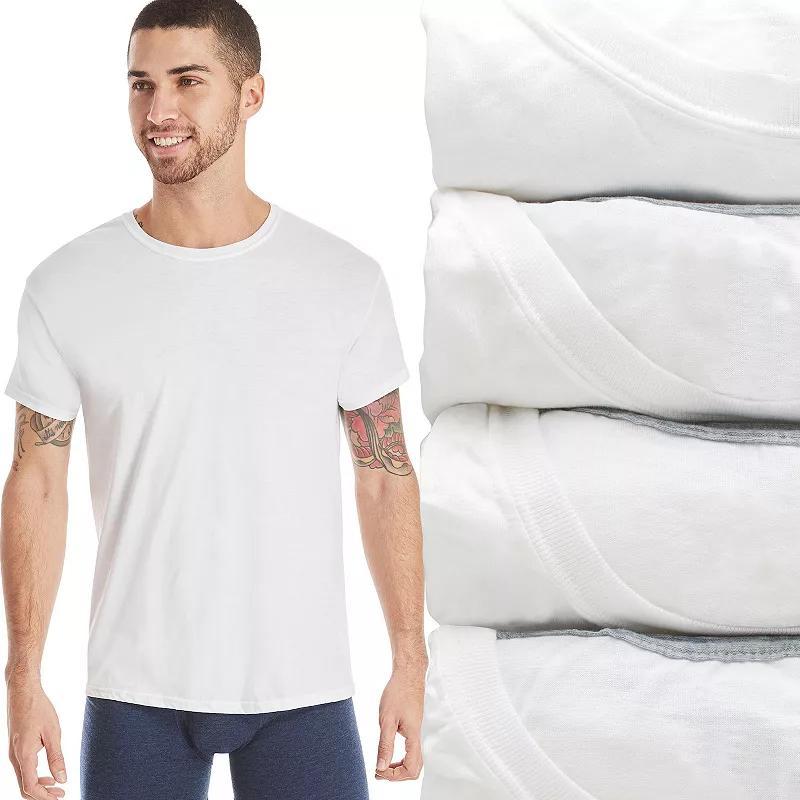 Mens Hanes Ultimate 4-pack ComfortBlend Tees Product Image