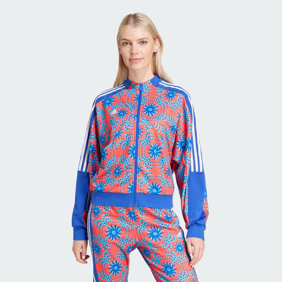 adidas x FARM Rio Tiro Track JacketBright Red SWomens Product Image