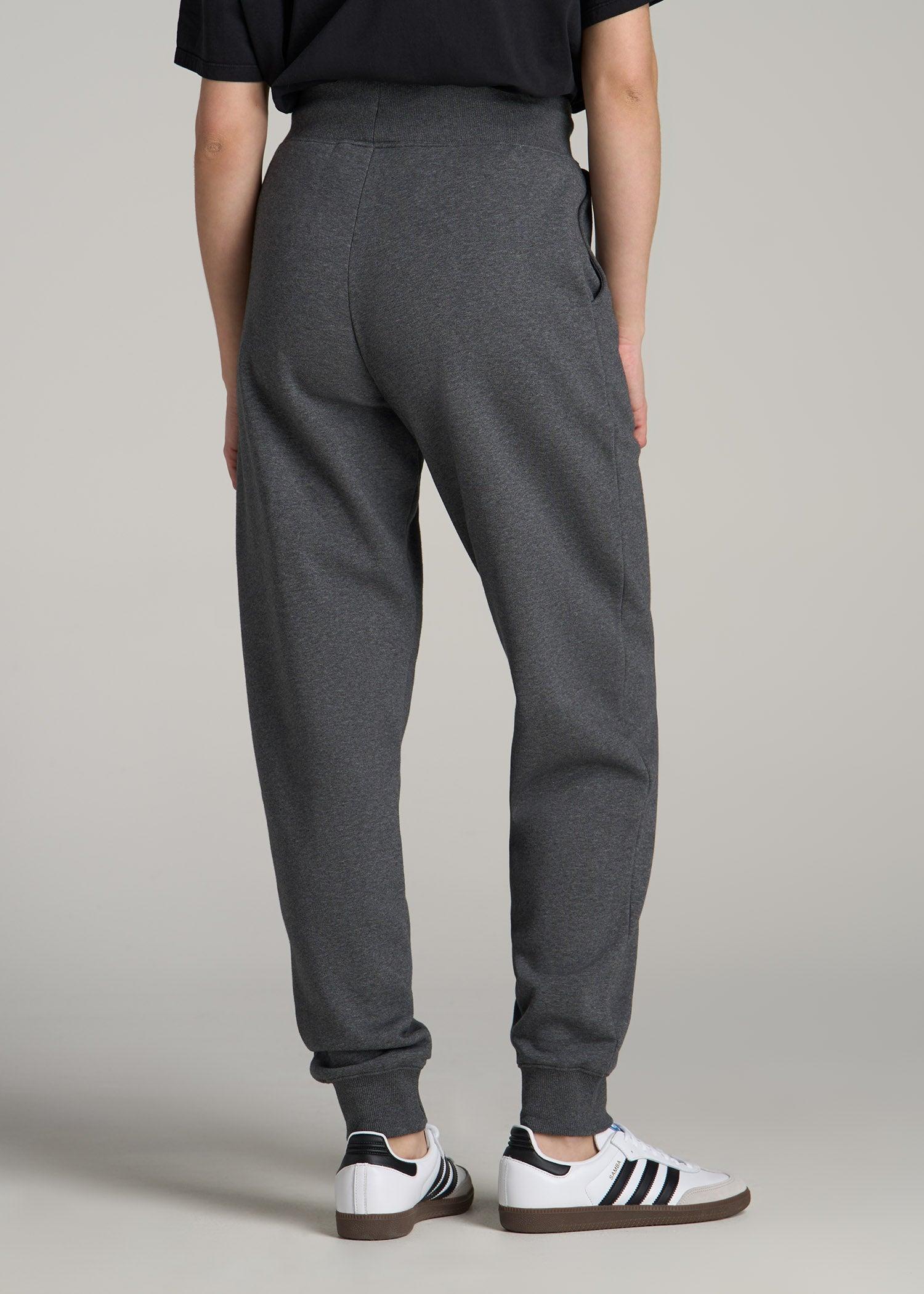 A.T. Basics Athletic Joggers for Tall Women in Charcoal Mix Product Image