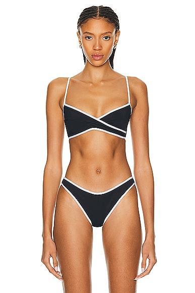 Tropic of C Infinity Bikini Top in Black Product Image