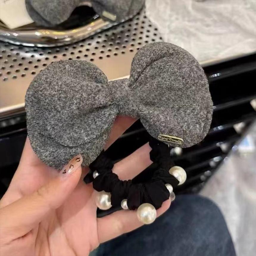 Bow Fabric Hair Tie Product Image