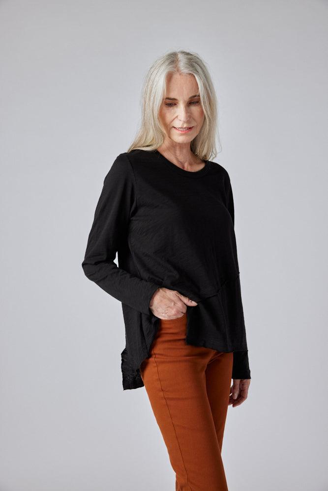 Inner Glow Asymmetric Long Sleeve Top Product Image