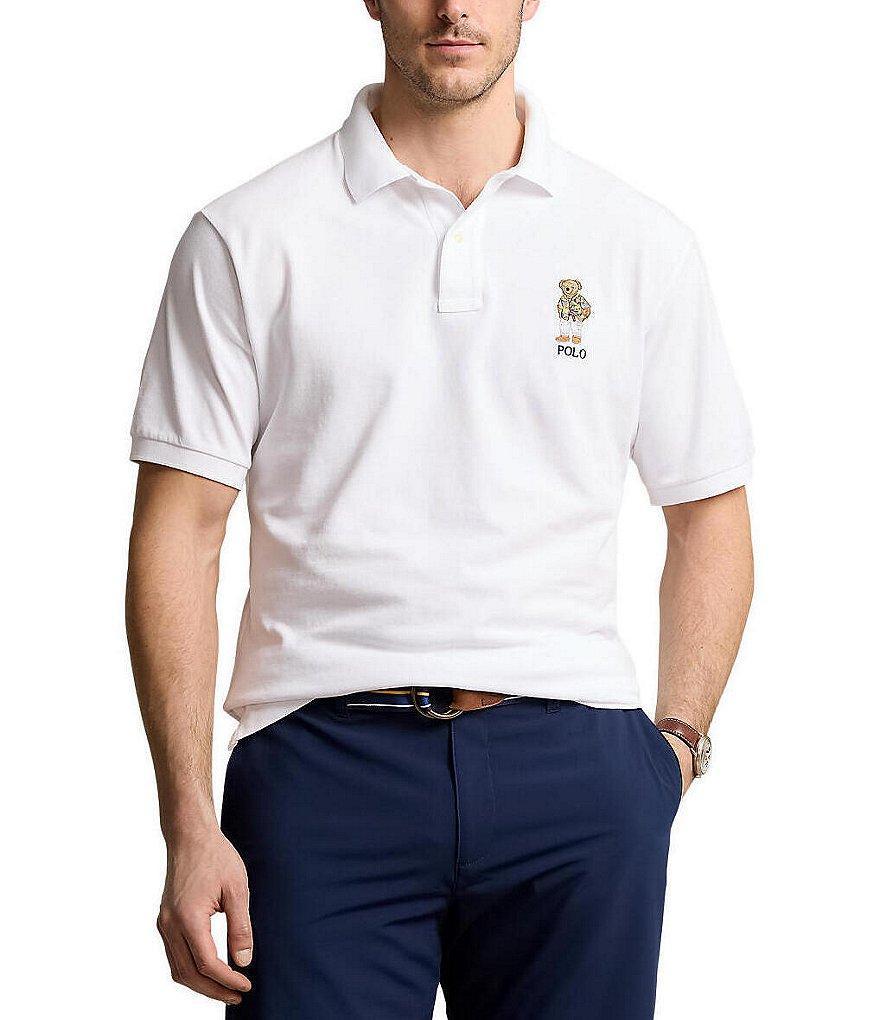 Polo Ralph Lauren Big & Tall Beach Bear Mesh Short Sleeve Polo Shirt Product Image