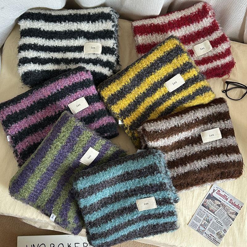 Striped Knit Scarf Product Image