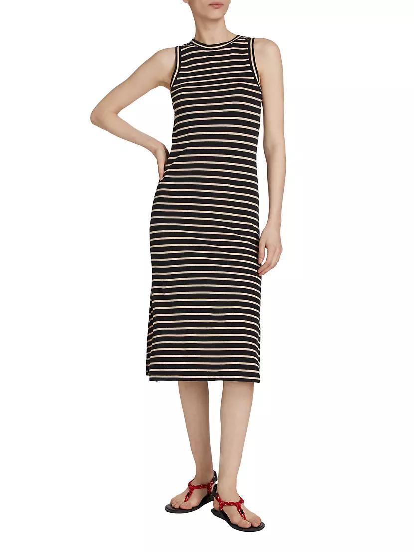 Striped Cotton Tank Dress Product Image