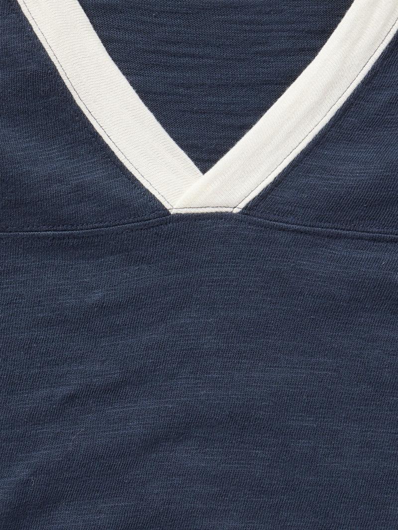 Sunwashed Slub V-Neck - Blue Nights Product Image