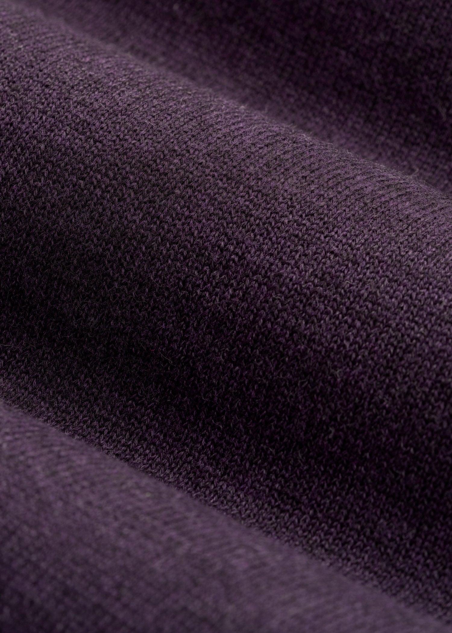 Men’s Tall Polo Sweater in Midnight Plum Product Image