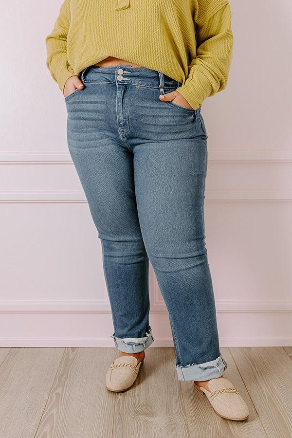 KanCan The Cherish High Waist Straight Leg Jean Curves Product Image