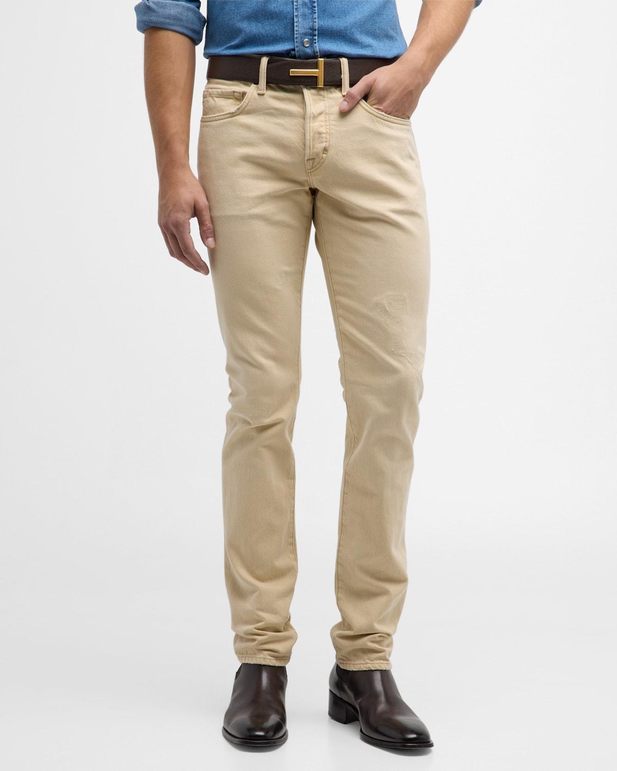 Mens Slim Fit 5-Pocket Pants Product Image