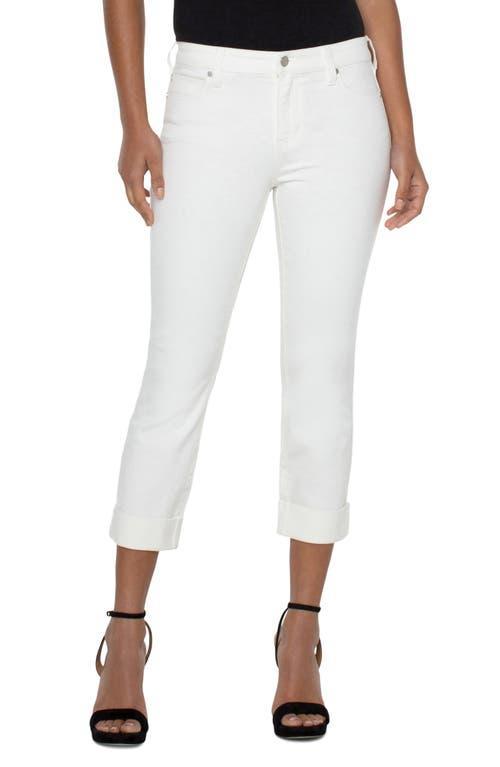 Liverpool Los Angeles Charlie Roll Cuff Crop Jeans Product Image