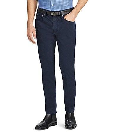 Polo Ralph Lauren Varick Slim-Fit Sateen Stretch Pants Product Image