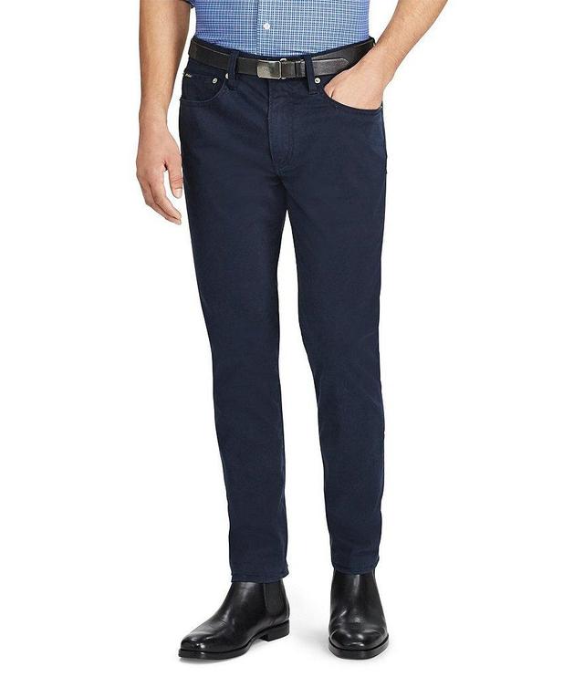 Polo Ralph Lauren Varick Slim Fit Sateen Stretch Pants Product Image