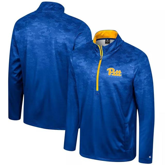 Mens Colosseum Midshipmen The Machine Half-Zip Jacket Blue Product Image