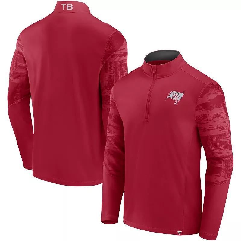 Mens Fanatics Branded Tampa Bay Buccaneers Ringer Quarter-Zip Jacket Product Image