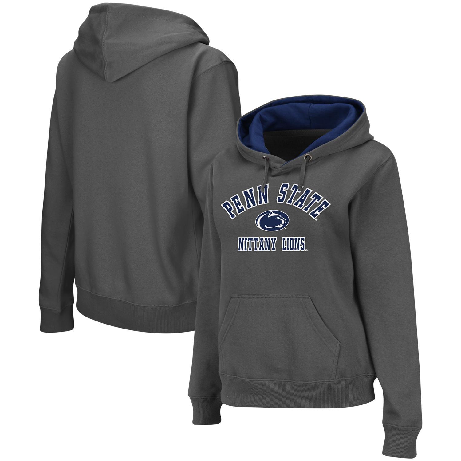 Womens Charcoal Penn State Nittany Lions Arch & Logo 2 Pullover Hoodie Product Image