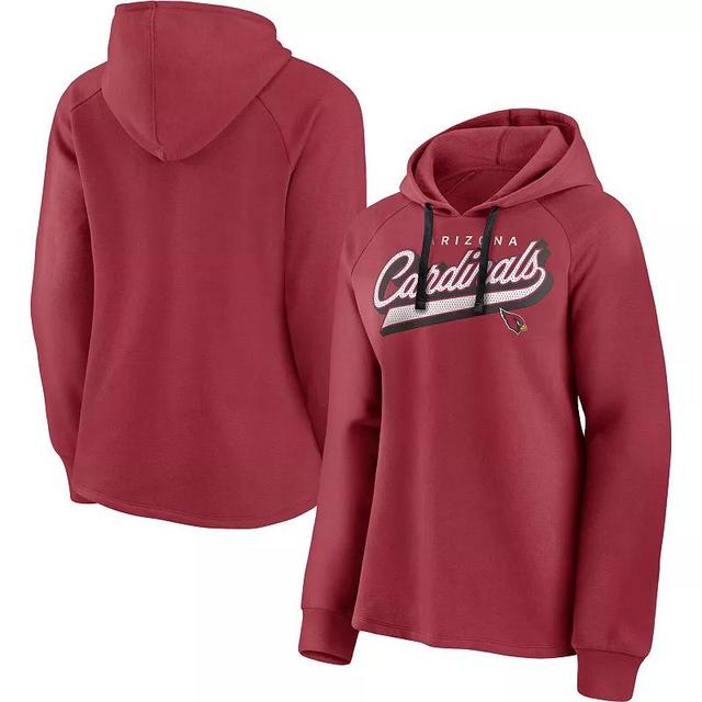 Womens Fanatics Branded Wisconsin Badgers Script Raglan Pullover Hoodie Product Image