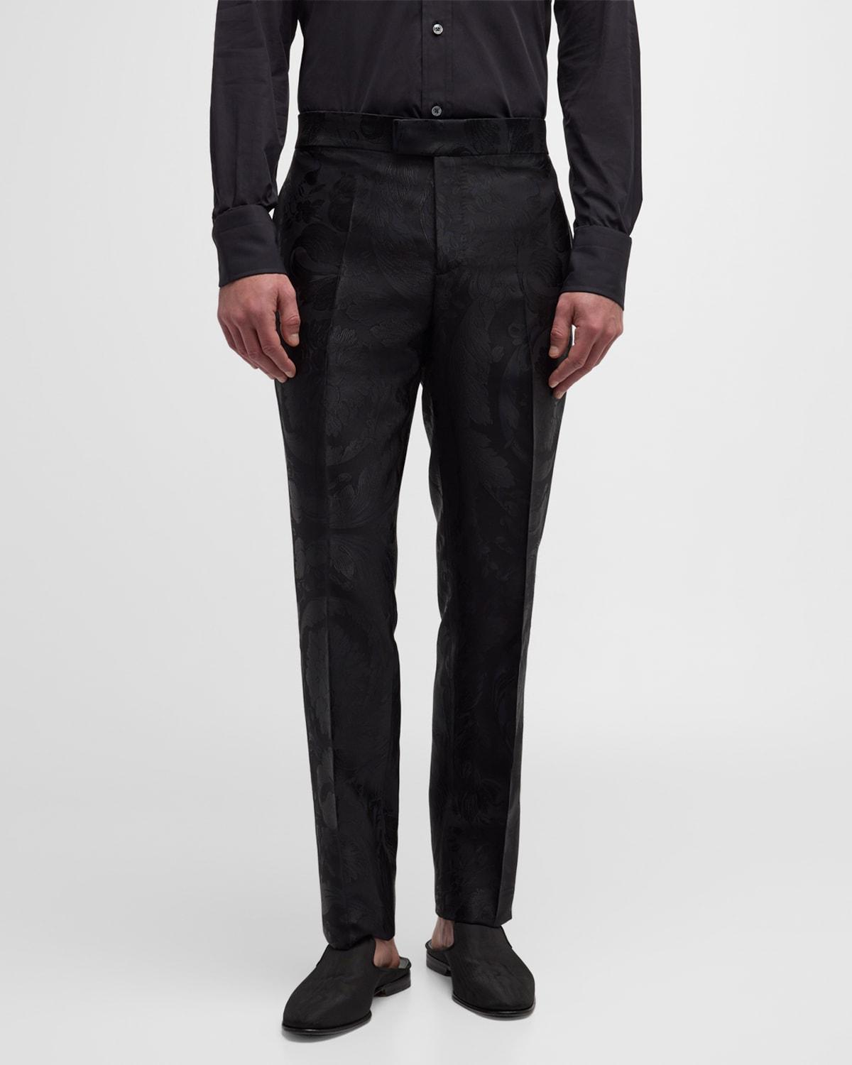 Mens Barocco Silhouette Jacquard Pants Product Image