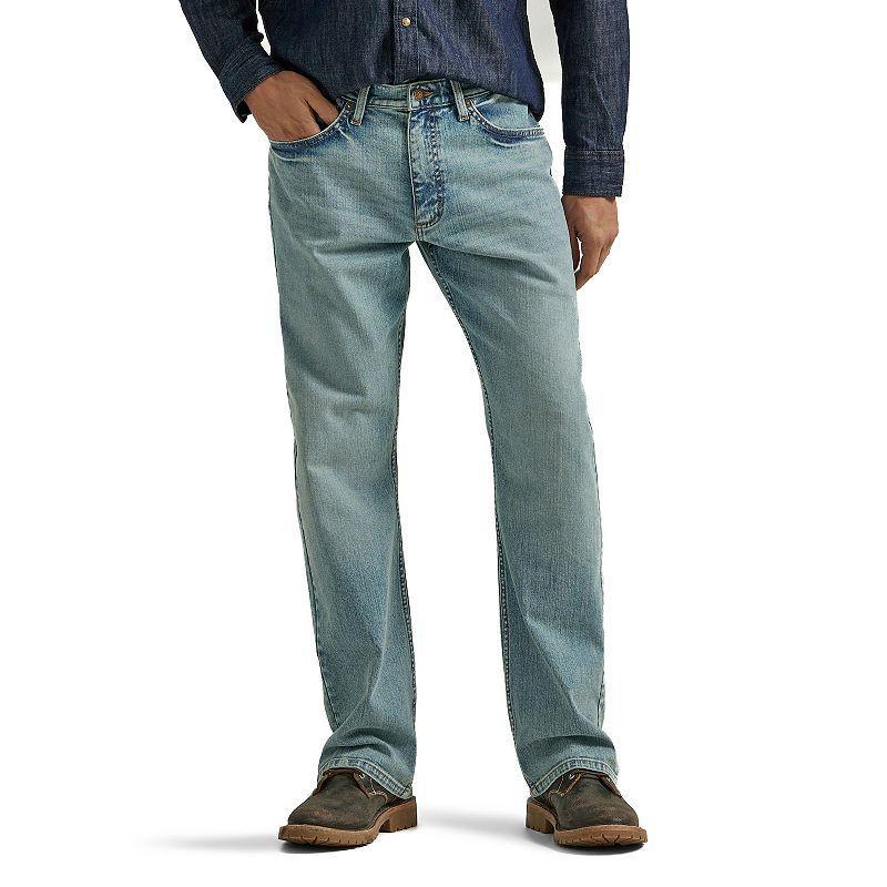 Mens Wrangler Relaxed-Fit Bootcut Jeans Light Blue Product Image