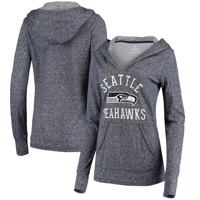 Womens College Navy Seattle Seahawks Doubleface Slub Pullover Hoodie Product Image