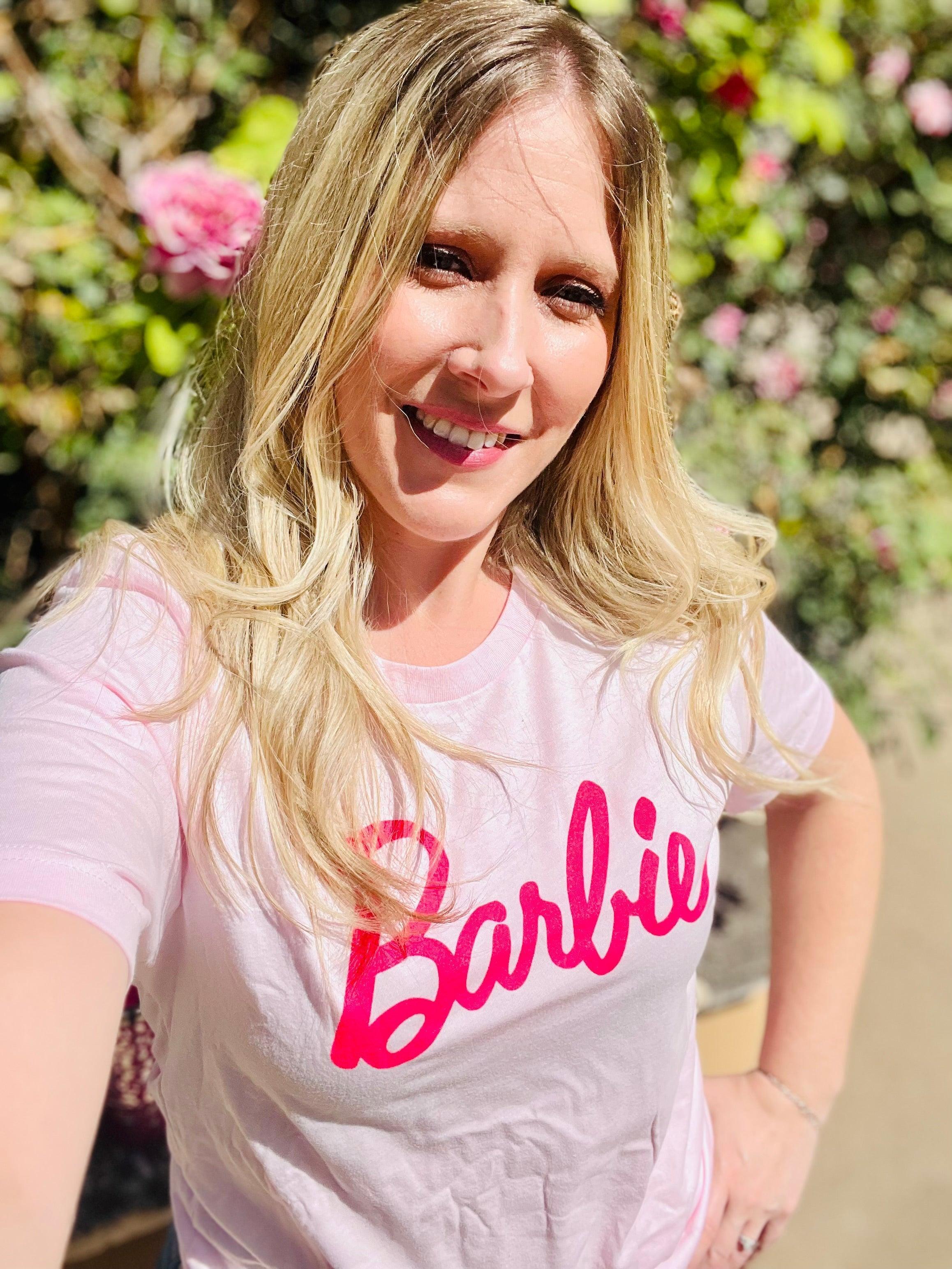 Pink Barbie Graphic Tee Product Image