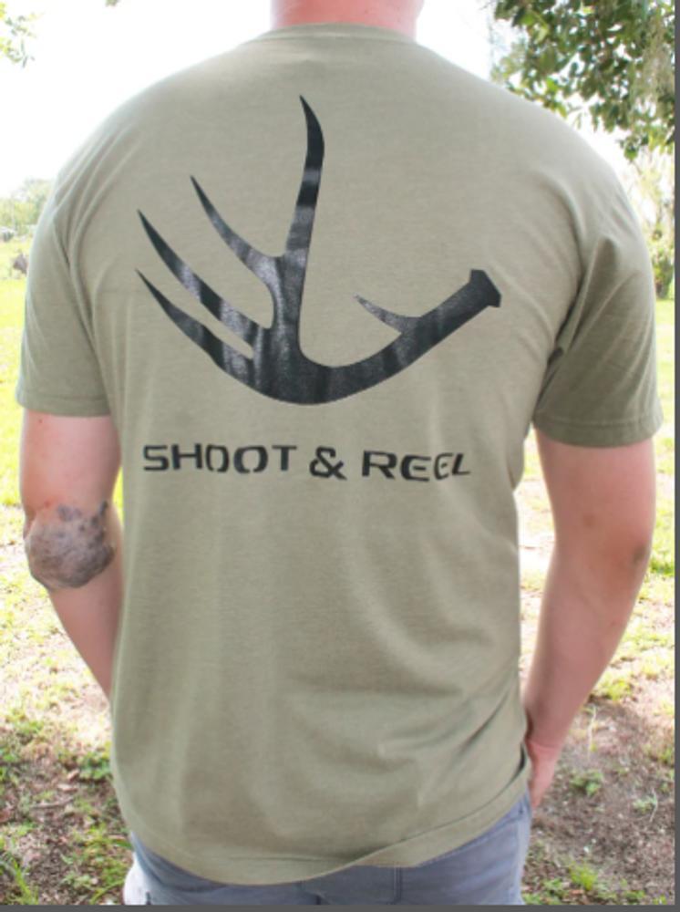 SALE Shoot & Reel® Men's S/S Antler Tee - Multiple Colors Product Image