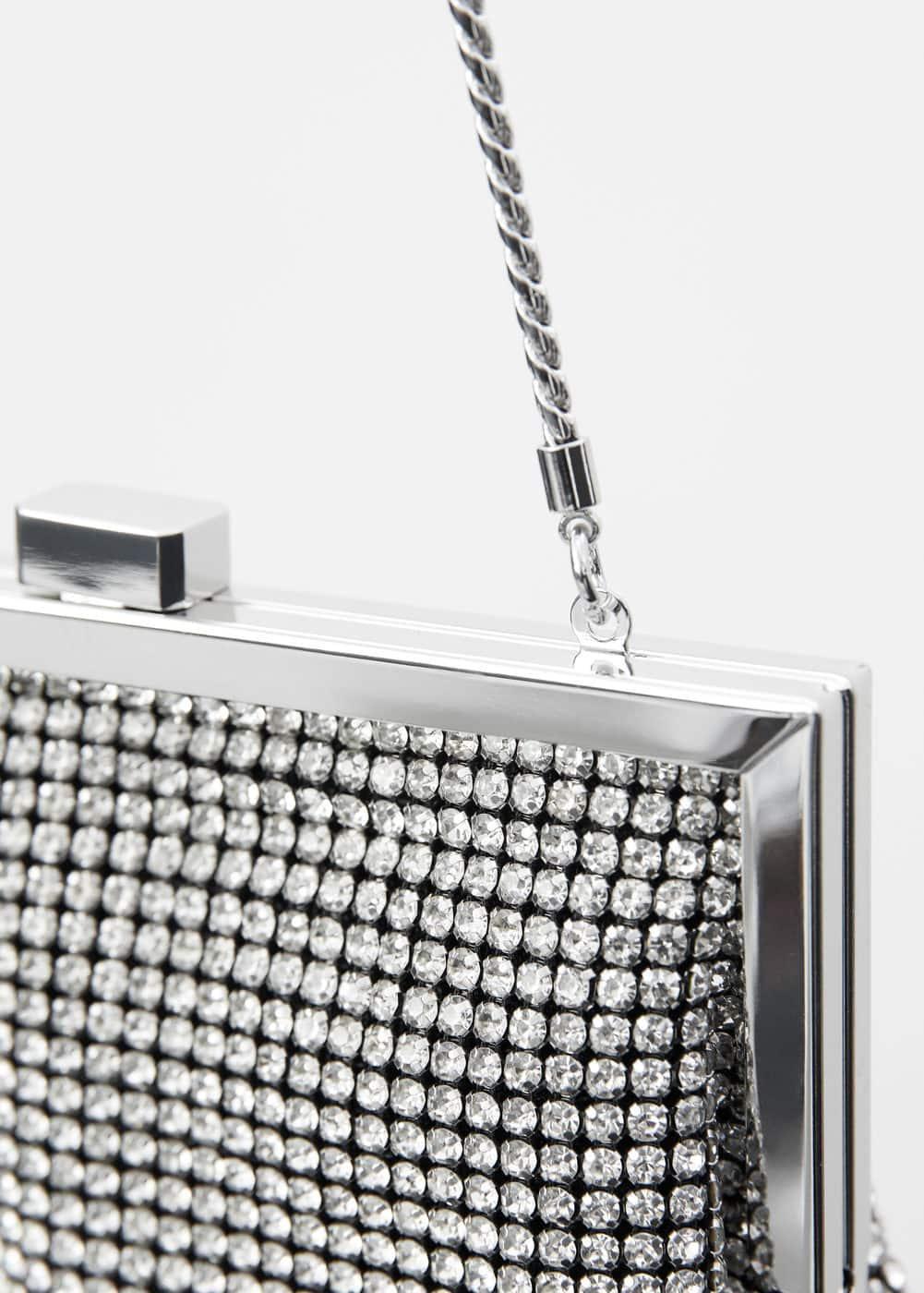 MANGO - Crystal clutch bag - One size - Women Product Image