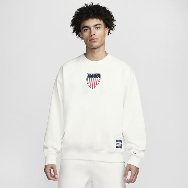 Nike Mens White Team Usa Solo Swoosh 1924 Pack Pullover Sweatshirt Product Image