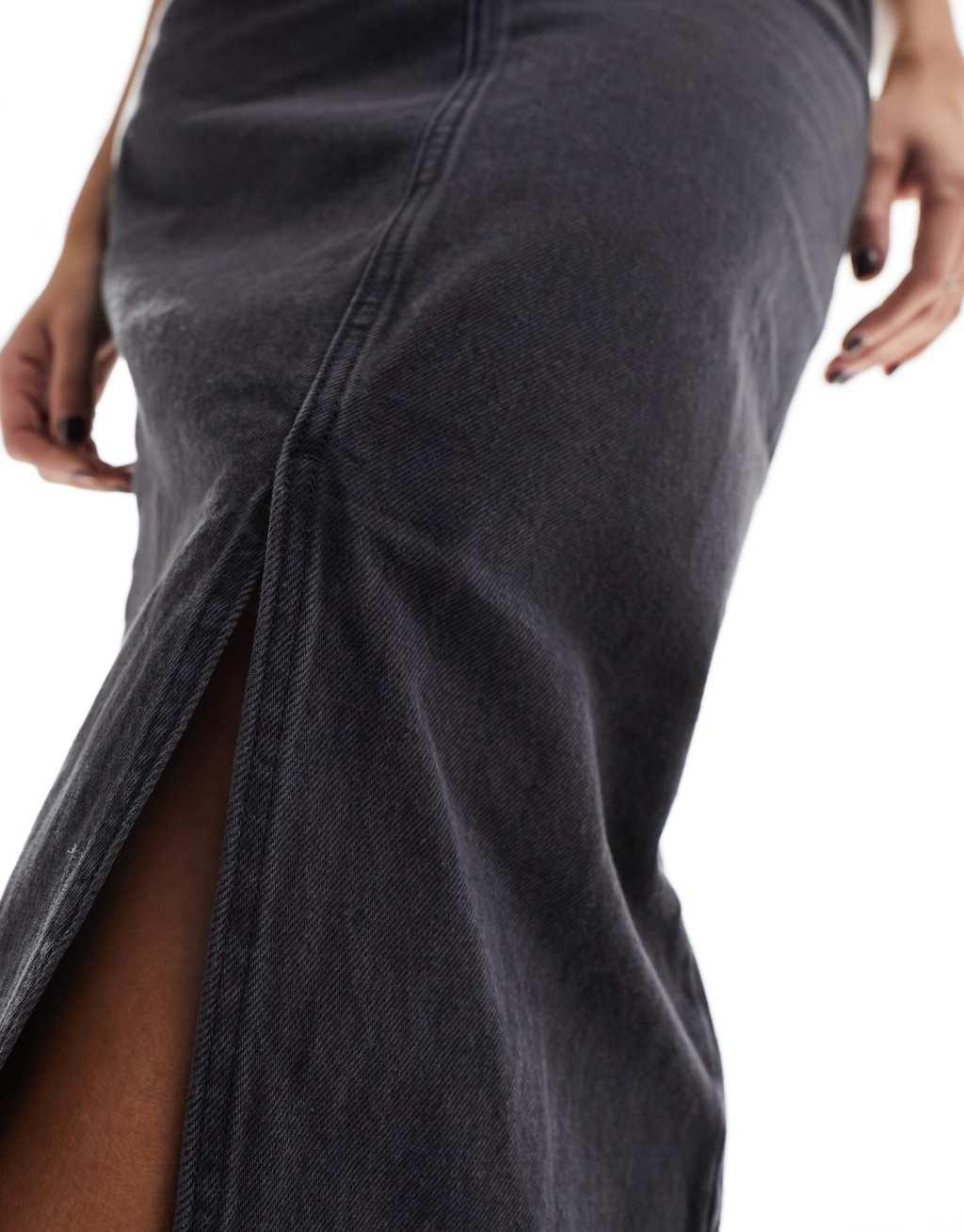 Mango denim maxi skirt Product Image