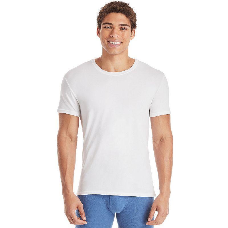 Mens Hanes Ultimate Comfortsoft FreshIQ 6+1 Pack Tees Product Image