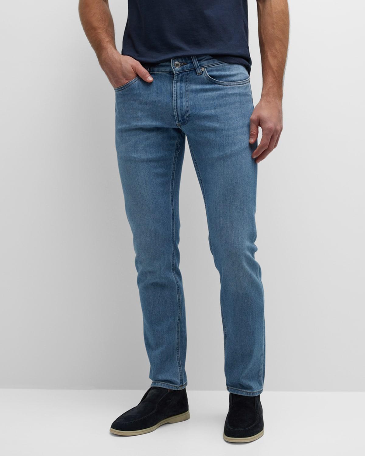 Mens Stretch Denim 5-Pocket Jeans Product Image