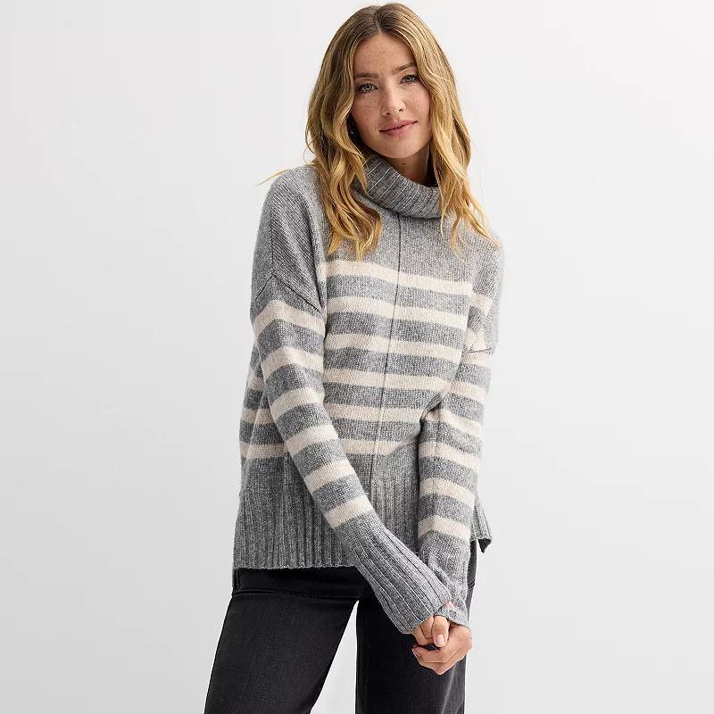 Petite Sonoma Goods For Life Turtleneck Tunic Sweater, Womens Product Image