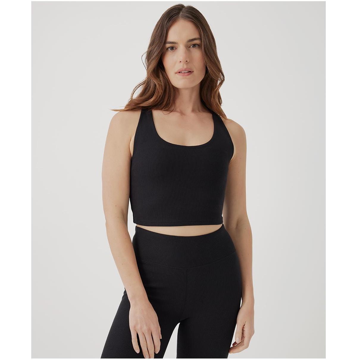 Pact Womens On the Go-To Rib Crop Tank product image