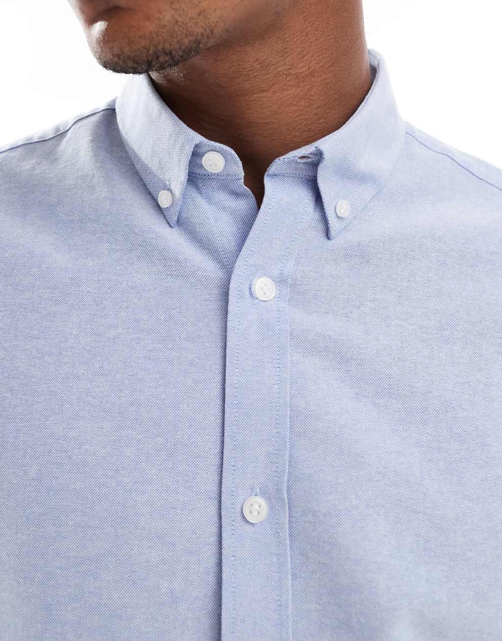 JJ Rebel oxford shirt in blue  Product Image