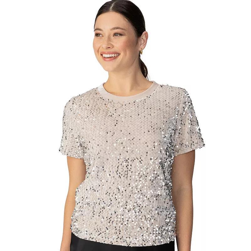 Womens Modern Supply by Sanctuary Everyday Sequin Tee Product Image