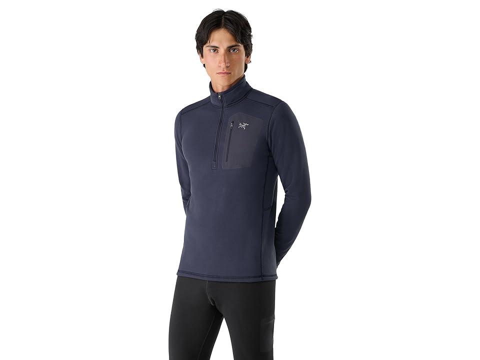 Arc'teryx Rho Heavyweight Zip Neck Sapphire) Men's Clothing Product Image