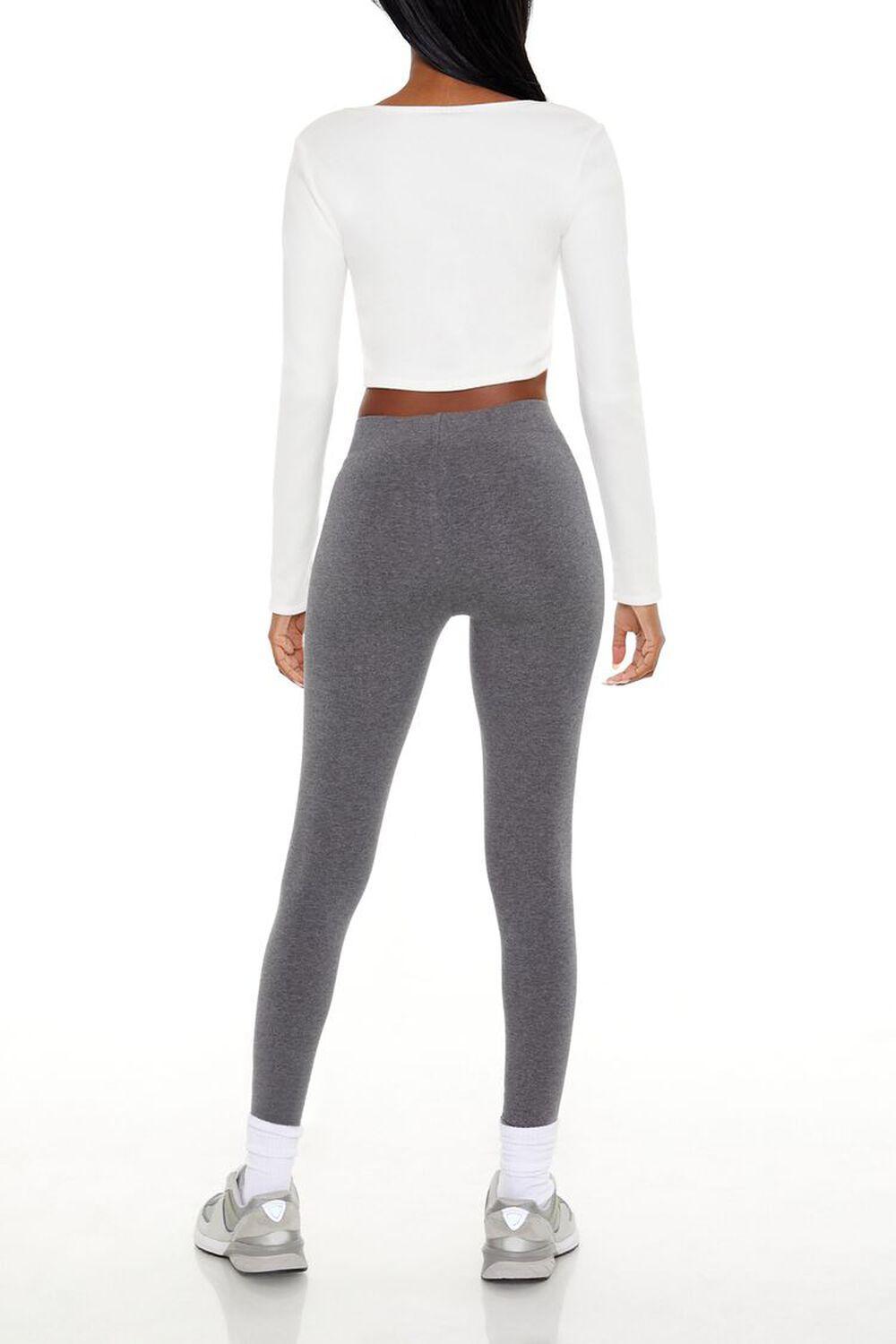 Heathered Mid-Rise Leggings | Forever 21 Product Image