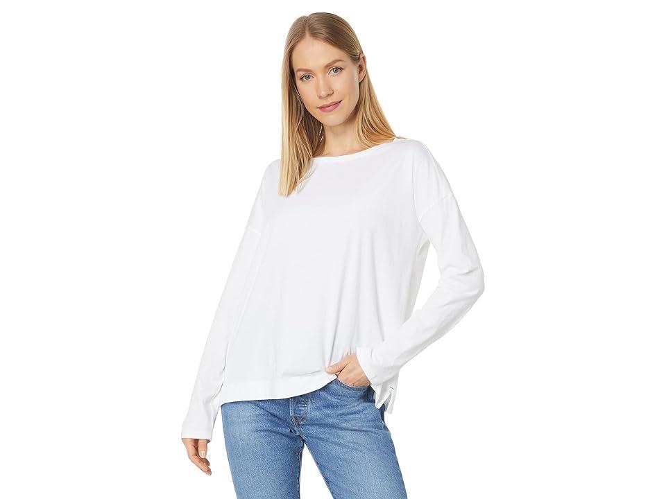 Lilla P Long Sleeve Drop Shoulder Boatneck Women's Clothing Product Image