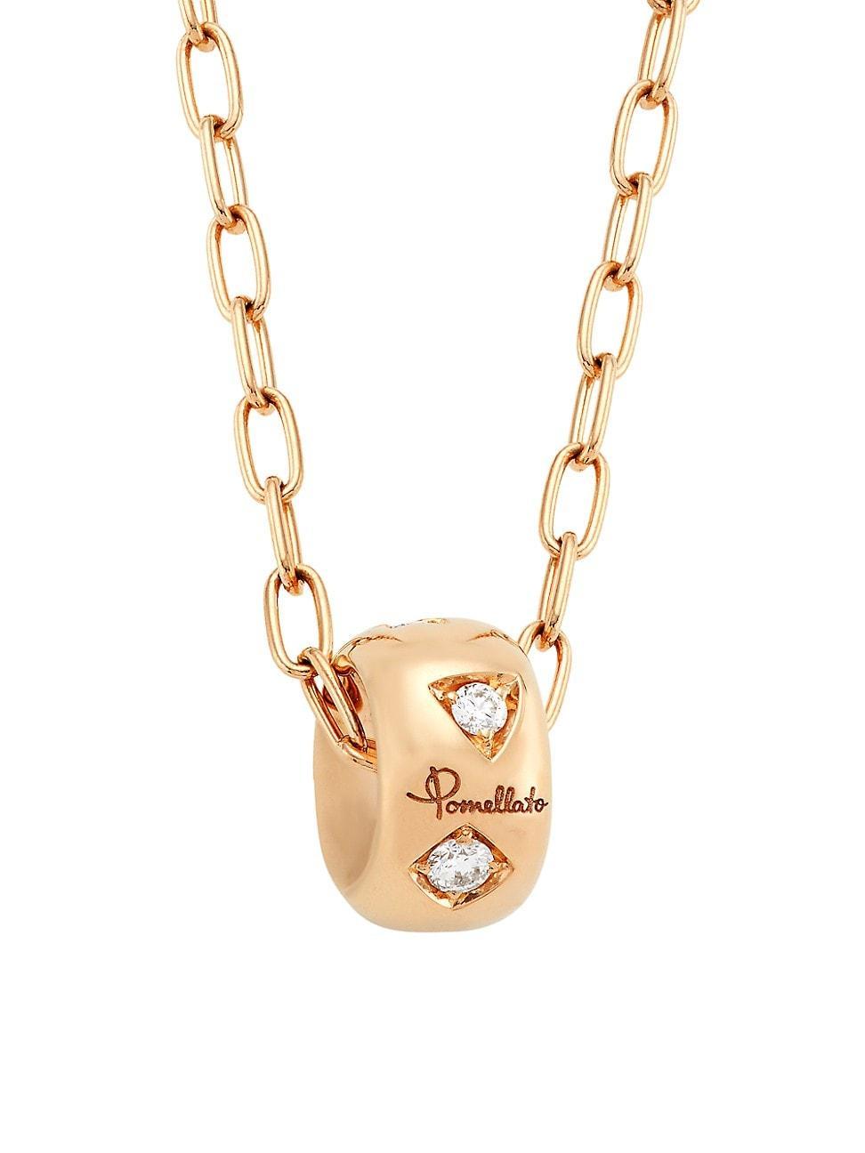 Iconica Diamond & 18K Rose Gold Necklace Product Image