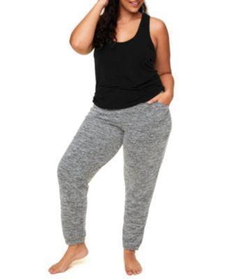 Lula Womens Plus-Size Tank & Sweatpant Loungewear Set Product Image