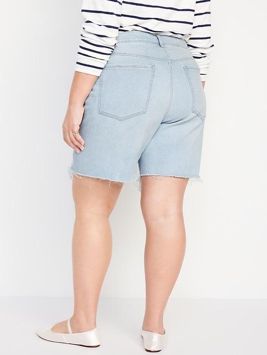 High-Waisted OG Button-Fly Jean Shorts -- 7-inch inseam Product Image