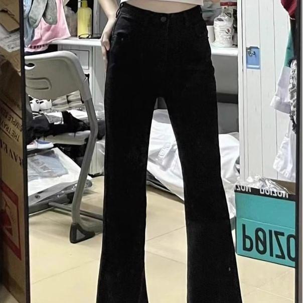 High Waist Flared Jeans Product Image