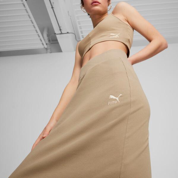 PUMA CLASSICS Women's Ribbed Midi Skirt Product Image