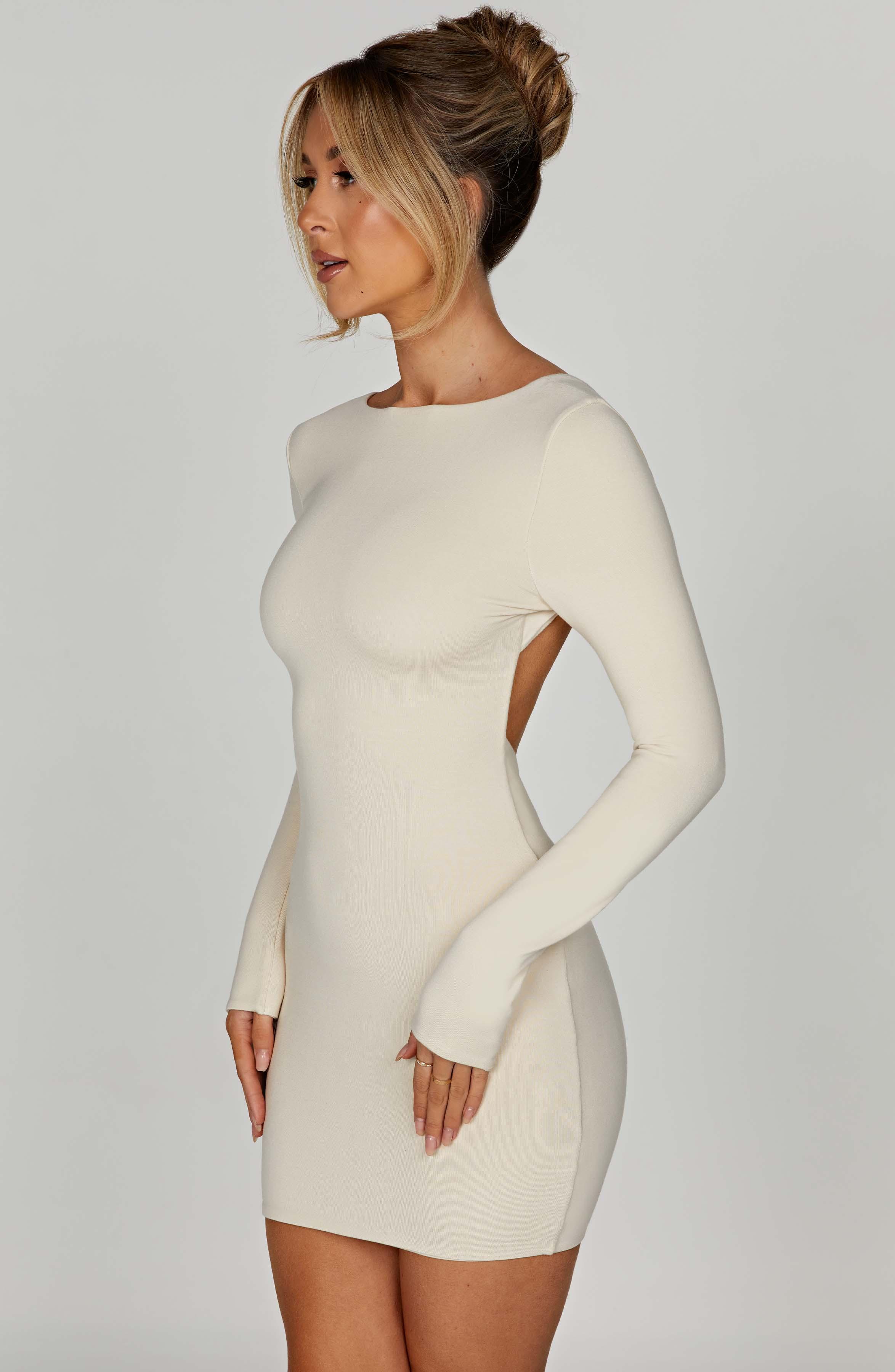 Liana Mini Dress - Cream Product Image