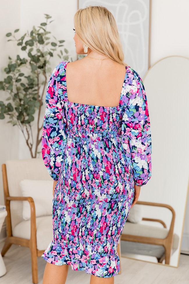 The Natalie Dress Floral Smocked Midi Dress FINAL SALE Product Image