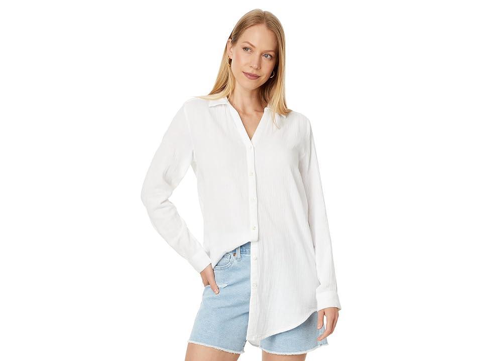 Lilla P Long Sleeve Button Down Tunic Women's Clothing Product Image